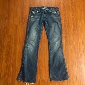 7 for all mankind a pocket bootcut jeans